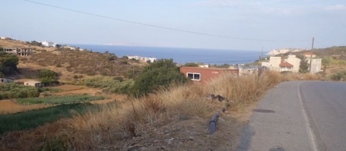 Πωλείται ιδανικό οικόπεδο στην Αγία Πελαγία με απεριόριστη θέα στο Αιγαίο An ideal plot for sale in Saint Pelagia with unlimited view of the Aegean εικόνα ακινήτου