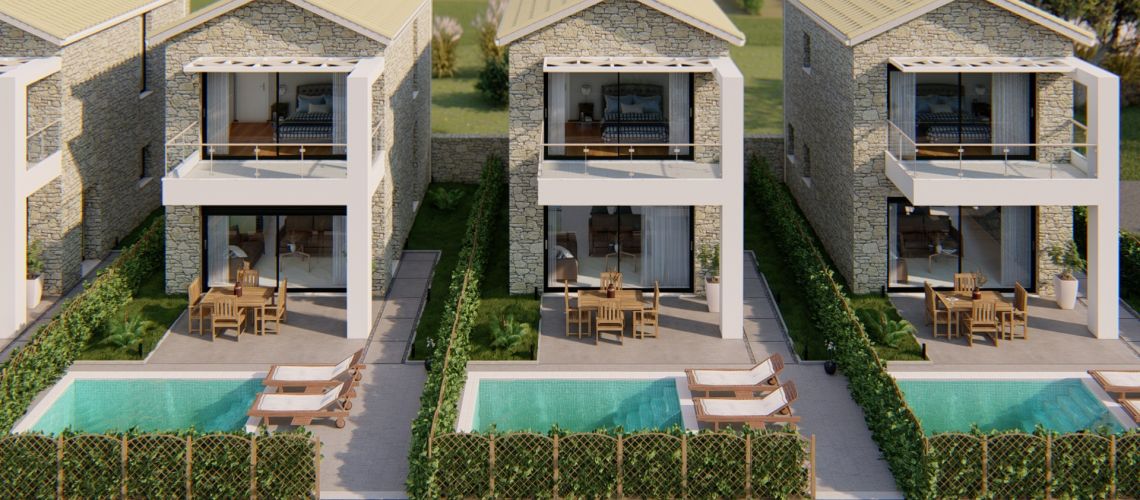 Πωλείται υπό κατασκευή νεόδμητη πολυτελή πέτρινη βίλα 60τμ Αμμουδιά Πρέβεζα For sale under construction, newly built luxurious stone villa 60sqm, Ammoudia, Preveza εικόνα ακινήτου