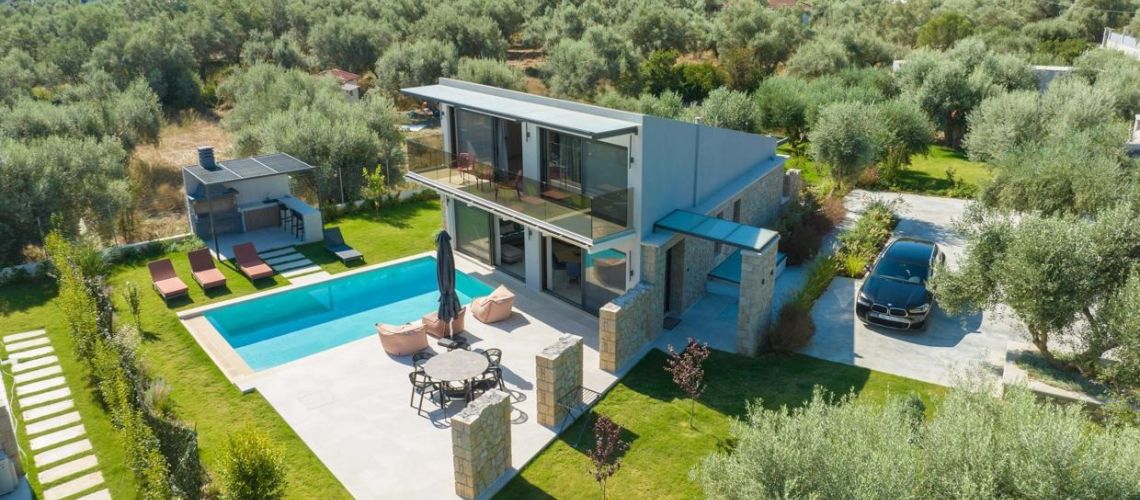 Πωλείται νεόδμητη πολυτελή βίλα 168τμ Λυγιά Λευκάδα Newly built luxury villa 168sqm for sale in Lygia Lefkada εικόνα ακινήτου