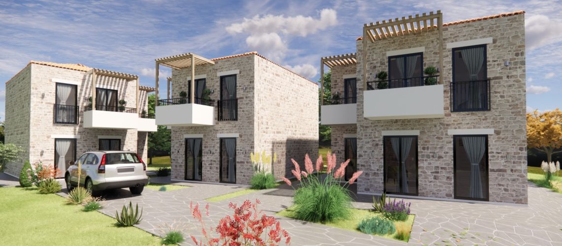 Νεόδμητη πέτρινη μεζονέτα 80τμ Σύβοτα Θεσπρωτία Newly built stone maisonette 80sqm Sivota Thesprotia εικόνα ακινήτου
