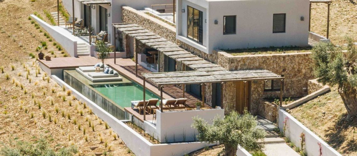 Πολυτελής νεόδμητη βίλα 191τμ με πανοραμική θέα θάλασσα Πόρος Λευκάδα Luxurious newly built villa 191sqm with panoramic sea view Poros Lefkada εικόνα ακινήτου