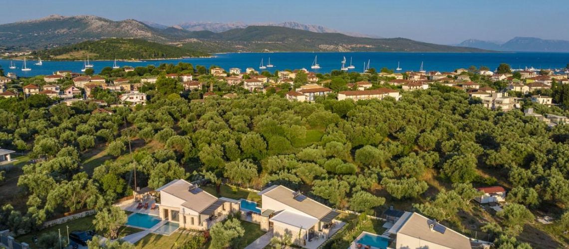 Πωλούνται τρεις νεόδμητες βίλες 533τμ Λυγιά Λευκάδα Three newly built villas 533sqm for sale in Lygia Lefkada εικόνα ακινήτου