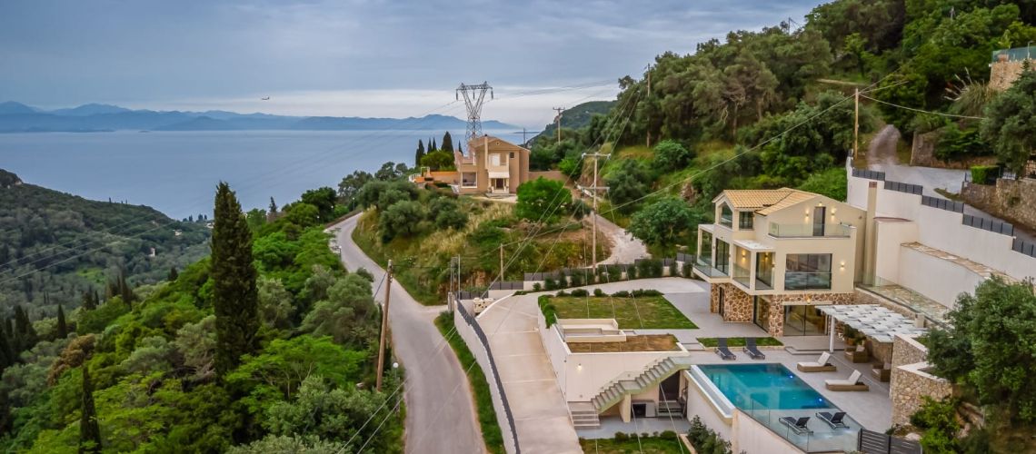 Πωλείται νεόδμητη πολυτελής βίλα 200τμ Κέρκυρα Newly built luxury villa 200sqm for sale in Corfu εικόνα ακινήτου
