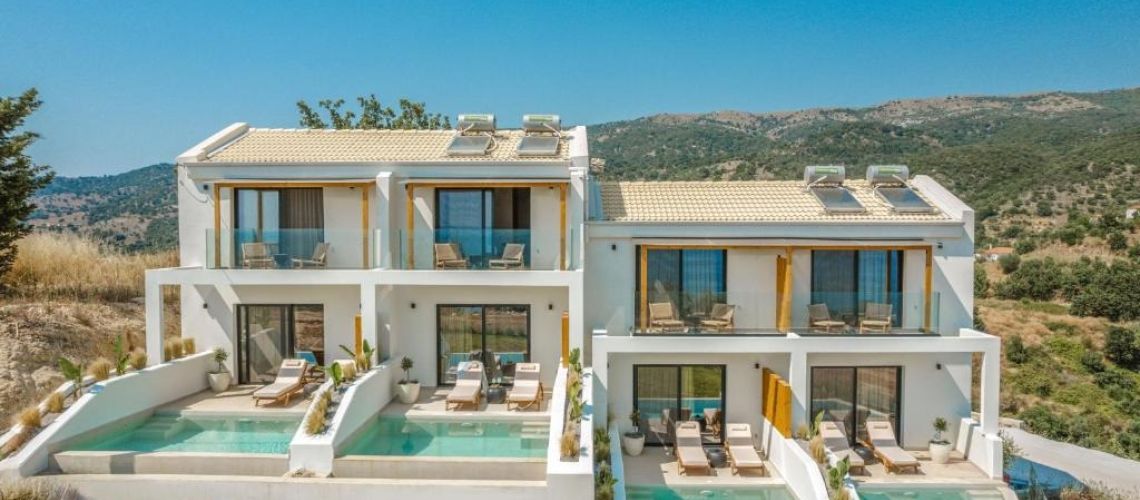 Πωλείται νεόδμητο πολυτελές συγκρότημα μεζονετών -βιλών Συβοτα Θεσπρωτίας Newly built luxury complex of maisonettes-villas for sale in Sivota, Thesprotia εικόνα ακινήτου