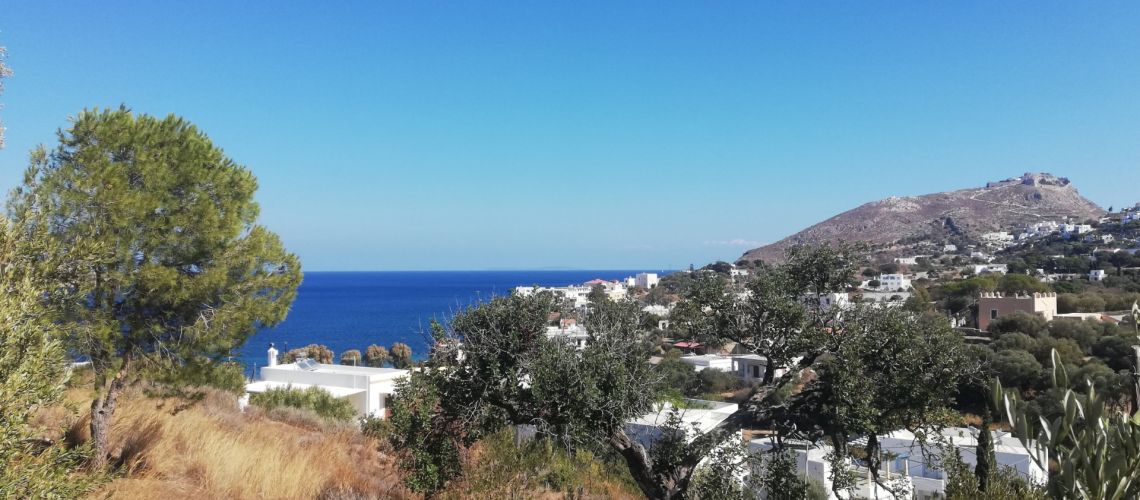 Πωλείται οικόπεδο με θέα θάλασσα και κάστρο Κριθώνι Λέρος Plot for sale with sea view and castle in Kritoni, Leros εικόνα ακινήτου