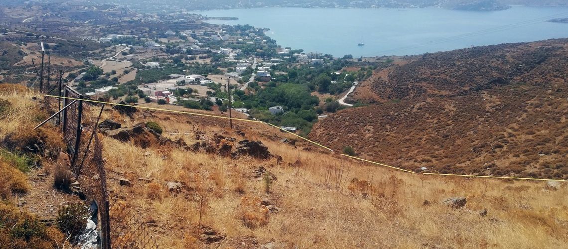 Πωλείται άρτιο και οικοδομήσιμο οικόπεδο με πανοραμική θέα Κόκκαλη Λέρος For sale buildable plot with panoramic view in Kokkalis, Leros εικόνα ακινήτου
