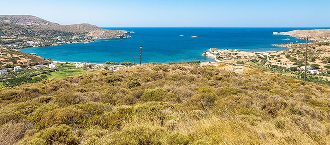 Πωλείται οικόπεδο με εκπληκτική θέα στη Γούρνα Λέρου και το Αιγαίο For sale plot of land with stunning view of Gourna Lerou and the Aegean Sea εικόνα ακινήτου