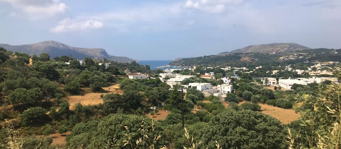 Πωλείται οικόπεδο με θέα στον κόλπο του Λακκίου Στη Λέρο Plot for sale with view of Lakki Bay in Leros εικόνα ακινήτου