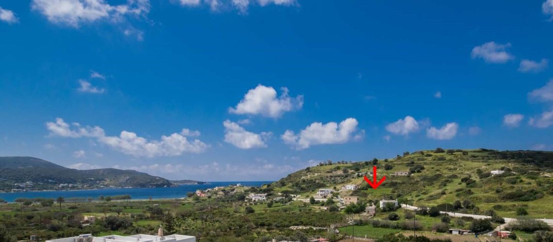 Πωλείται οικόπεδο στη Γούρνα Λέρου με θέα θάλασσα Land for sale in Gourna Lerou with sea view εικόνα ακινήτου
